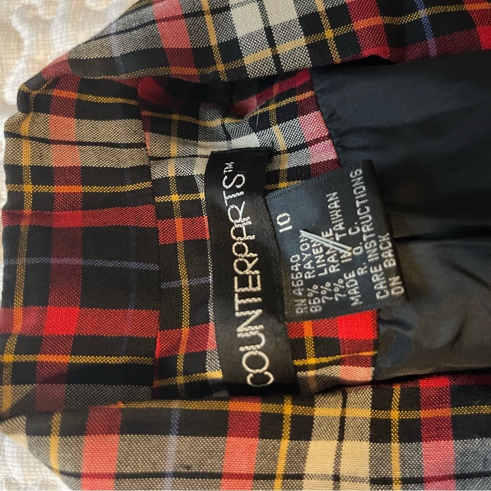 Counterparts Red and Black Plaid Blazer - Picture 6 of 7